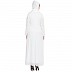 Designer embroidery wedding abaya-off white